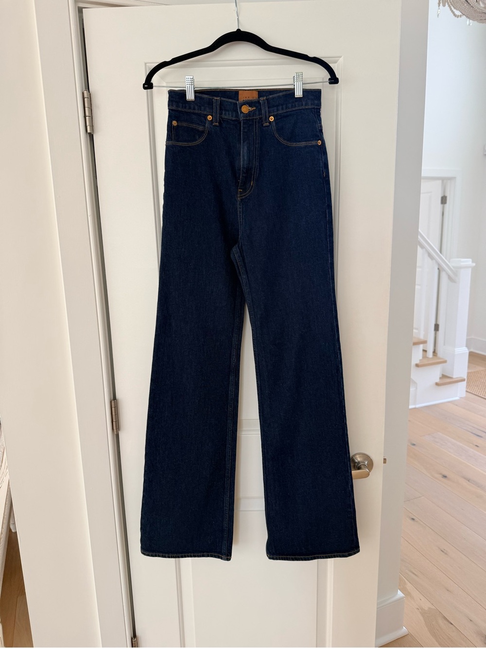 Jamie Haller High-Rise Flare Jeans in Dark Indigo size 26, never been worn - Picture 3 of 7